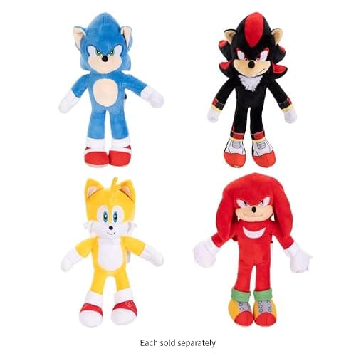 Sonic the Hedgehog 3 Movie Shadow Plush 9-Inch Stuffed Toy Figure - Officially Licensed Sonic 3 Movie thumbnail 5
