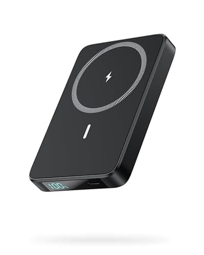 Magnetic Power Bank Portable Charger,Compact 10800mAh LCD Display Wireless Power Bank,25W PD USB-C in&Out Battery Pack Compatible with Magsafe,iPhone 16/16 Plus/16 Pro/16 Pro Max/15/14/13/12 Series - Image 1