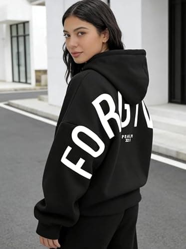 GOTHPICKUS Unisex Y2K Vintage Slogan Oversized Hoodie Retro 2000s Streetwear Casual Edgy Pullover for Daily Outfits thumbnail 3