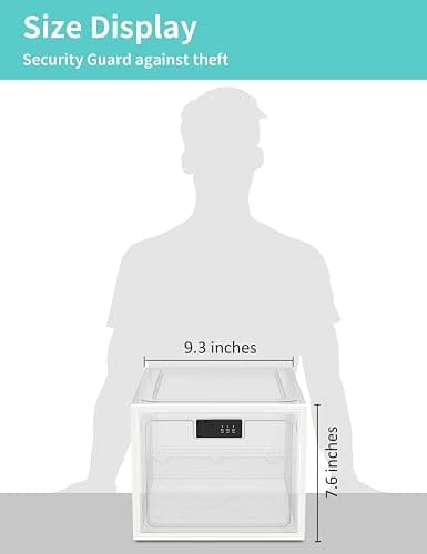 Large Medicine Lock Box for Safe Medication, Lockable Storage Box for Fridge/Snacks Food, Phone Lock Boxes with Combination Code for Home/Dorms/Office Storage Lockers thumbnail 2