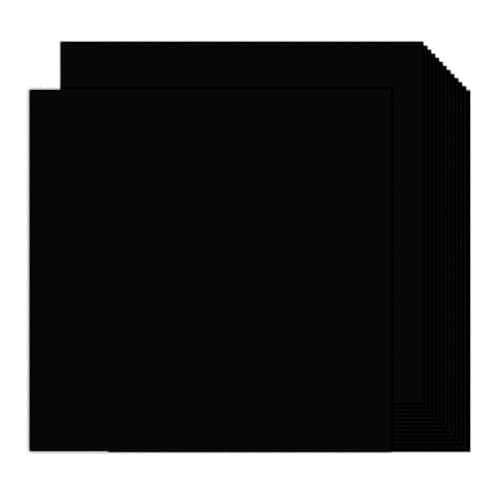 100 Sheets Black Cardstock 12x12 | Goefun 80lb Card Stock Paper, Black Core Cardstock for Halloween, Cricut, Crafting, Photo Albums, Card Making, Scrapbook - Image 1