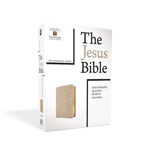 The Jesus Bible, NIV Edition, Leathersoft, Stone, Comfort Print thumbnail 12