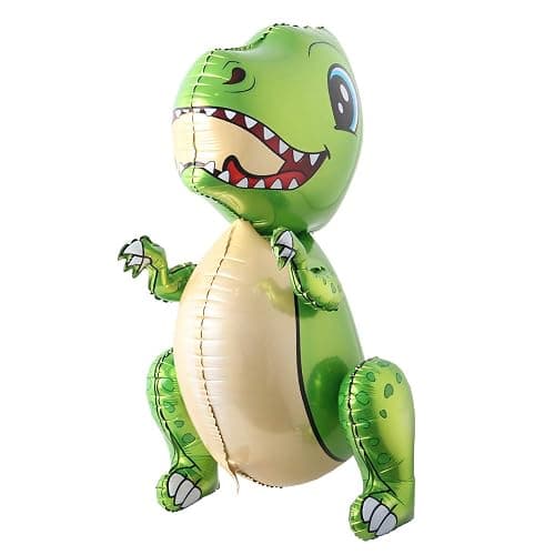 Self standing Dinosaur Tyrannosaurus Animal Balloons for Birthday Party Baby Shower Decoration Kit Inflatable Party Supplies Decorations Gift Kids and Adults (Green) - Green - Image 1
