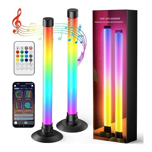 Ledagic Led Light Bar with Music Sync, Color Changing TV Backlight App & Remote Control, IC+RGB & W Smart RGB Light Bar, USB Powered Led Lights for TV, PC Room Monitor Backlight Gaming Accessories - Image 1