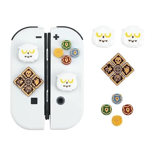 PERFECTSIGHT Switch Silicone Joy Con Thumb Grip Button Caps, Joystick Cover Compatible with Nintendo Switch/OLED/Switch Lite,4PCS (Owl) - Image 1