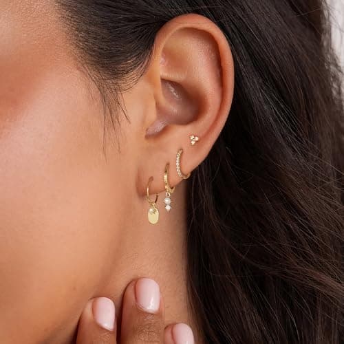 I LOVE THESE BUT ALSO LIKE ANY 3 STACK EARRINGS LOBE  thumbnail 7