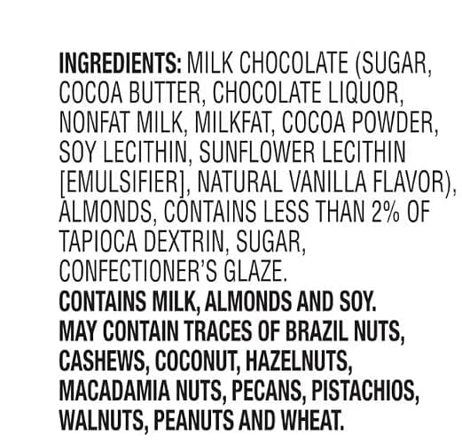 Milk Chocolate Covered Almonds, California Oven-Roasted, 48 Ounce Jar thumbnail 4