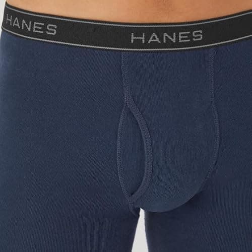 Hanes Men's Underwear Boxer Briefs Pack, Cool & Breathable Cotton Moisture-Wicking Underwear for Men, No Ride Up thumbnail 4