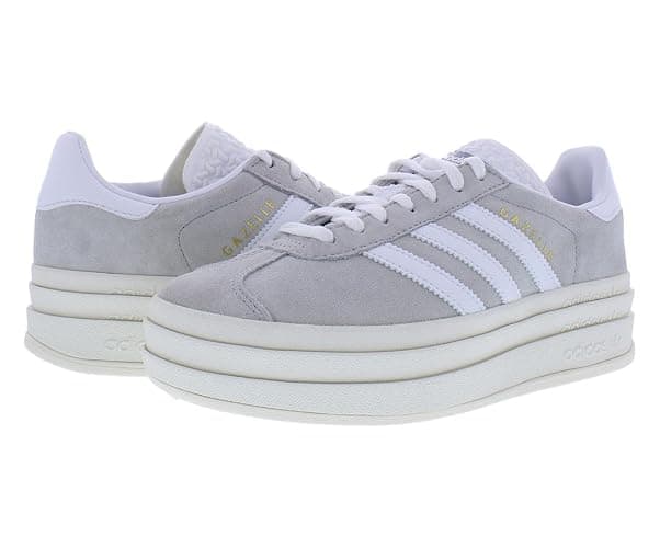 Adidas Gazelle Bold Womens Shoes Size 6.5, Color: Grey/Cloud White/Silver thumbnail 3