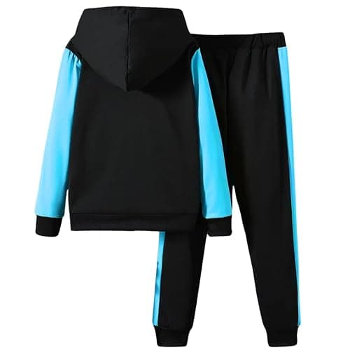 Xumplo Boys Tracksuit Kids Hoodie Tops and Jogger Outfits Teen Boys Casual Clothes Set 2 Piece Clothing 5-14Y thumbnail 3