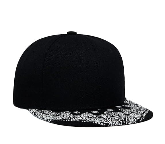 CNUSER Trucker Hat Fashion Mens Women Snapback Hats - Flat Bill Brim Hat Adjustable Baseball Cap | Mens Women, Fashion thumbnail 7