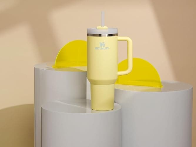 STANLEY Quencher H2.0 Tumbler with Handle and Straw 40 oz | Flowstate 3-Position Lid | Cup Holder Compatible for Travel | Insulated Stainless Steel Cup | BPA-Free | Pomelo thumbnail 7