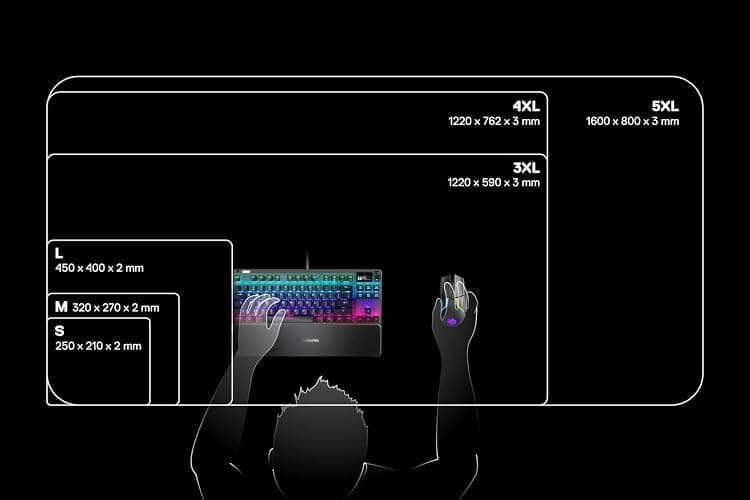 SteelSeries QcK Gaming Mouse Pad - Small Cloth - Optimized For Gaming Sensors thumbnail 4