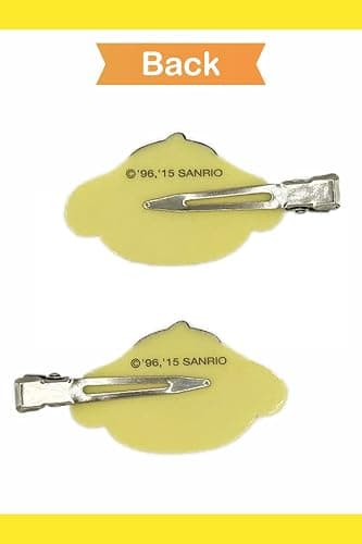 SanrioOriginal Hair Clips (Japan Import) - Includes Cherry Blossom Message Card (Pompompurin (Horizontal)), 1 Count (Pack of 1) thumbnail 5