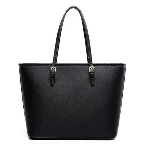 LIRENSHIGE Handbags for Women, Tote Bag Soft PU Leather Large Capacity Ladies Handbag Womens Top Handle Shoulder Bag For women Black Handbag thumbnail 2