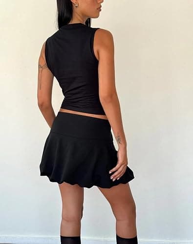 KIGRAD Women Y2k Bow Tank Top Sleeveless Scoop Neck Crop Tops Aesthetic Bow Cami Shirts Preppy Clothes Summer Going Out thumbnail 6