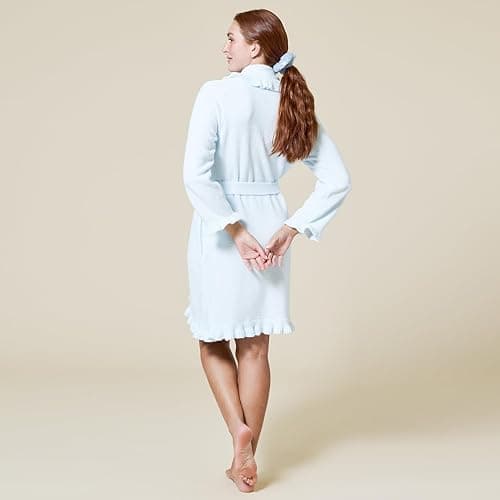Softies 36" Ruffle Chenille Robe for Women thumbnail 4