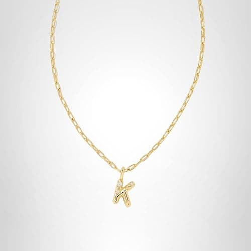 Kendra Scott Crystal Letter Short Pendant Necklace, Fashion Jewelry for Women thumbnail 4