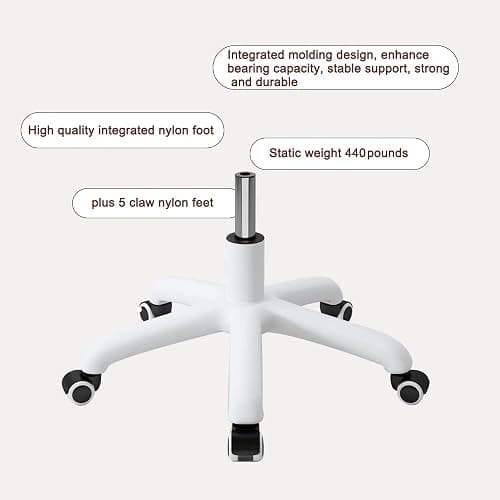 HDHNBA Butterfly Wing Office Chair - Velvet Makeup Chair with 360° Swivel & Height Adjustment,Ergonomic Backrest,White - for Home Office,Vanity & Bedroom thumbnail 5