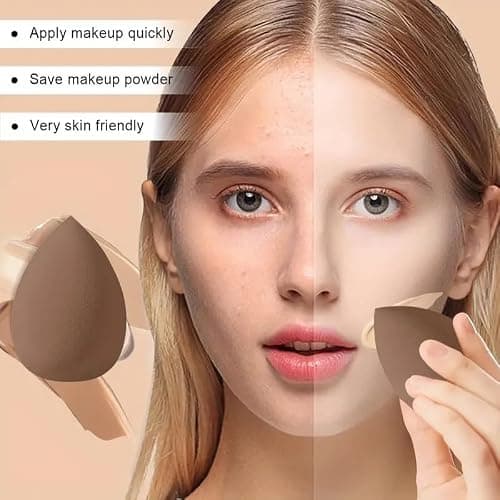 HGHDBT 44Pcs Brown Makeup Brushes Set Professional Makeup Kit Multi-functional Makeup Tool Set with Facial Makeup Accessories, Foundation Makeup Brush Kit Eye and Face Make up Brushes & Tools thumbnail 6