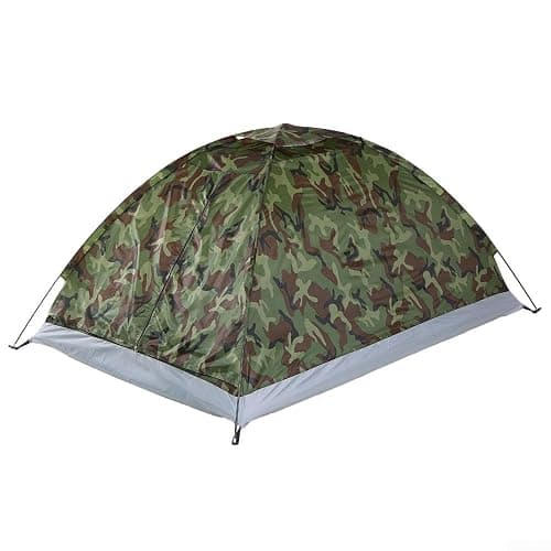 Tente de camping ultra légère pour 1 à 2 personnes, camouflage et résistante à l'eau thumbnail 5