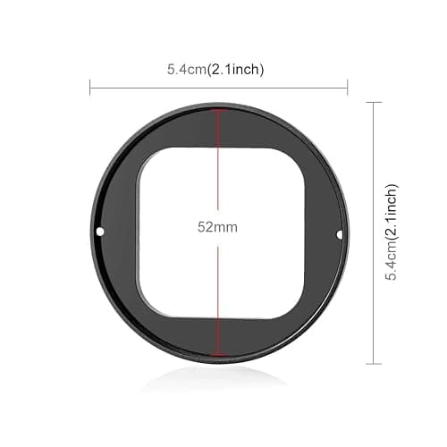 Adapter Ring with UV Filter and Lens Cap for Insta360 Ace Pro 2 Camera, Metal Filter Holder Protective Frame Compatible with 52mm Filters, for Insta360 Ace Pro 2 Accessories thumbnail 3