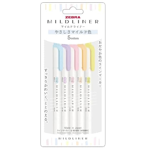 ZEBRA WKT7-5C-YC Mildliner Fluorescent Marker [Parallel Import Goods] (Softness, Mild Colour) - Image 1