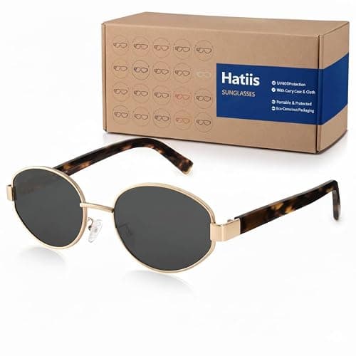 FURTALK Retro Oval Sunglasses Womens UV400 Protection Trendy Sun Glasses Sunnies Shades FT8219 - Image 1