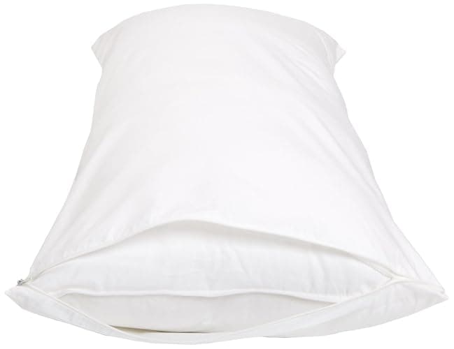 Amazon Basics Body Pillow Pillowcase with Zipper, 100% Cotton Hypoallergenic, Pillow Protector, White (55 x 21 Inches), Pillows Not Included - Body Pillow thumbnail 3