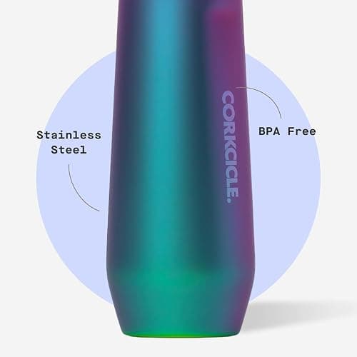 Corkcicle Stemless Flute - Chill Drinks for 9 Hours - Summer Drinkware Gift - 7 oz - Dragonfly thumbnail 5