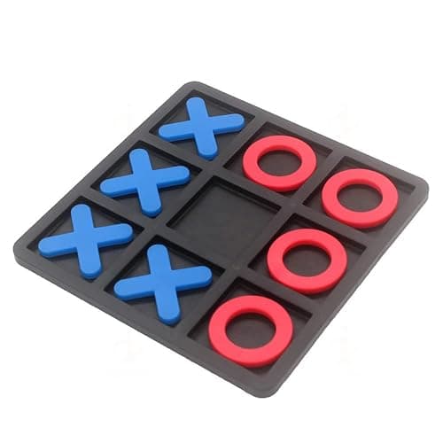 Tic Tac Toe Board Game, Classical Family Board Game | Children's Tic Tac Toe Game, Plastic tic tac Toe Game, Board Size 15 X 15 cm thumbnail 3