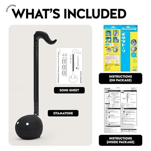 Otamatone [English Edition] Japanese Electronic Musical Instrument Portable Synthesizer from Japan by Cube/Maywa Denki, Black thumbnail 6