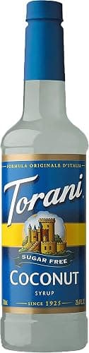 TORANI SUGAR FREE COCONUT SYRUP PET (PLASTIC) BOTTLE 750ML - Image 1