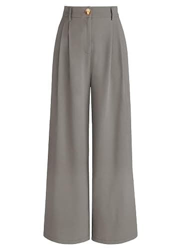 AUTOMET Women Wide Leg Dress Pants High Waisted Loose Fit Business Casual Work Trousers with Pockets 2026 - Image 1