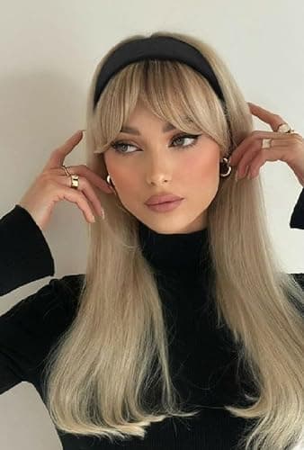 Huachi Headbands for Women Non Slip Trendy Headbands for Women’s Hair 1 inch Wide Cute Headband for Girls, Fall Head Bands Elastic Hair Bands for Womens Fashion Accessories for Women 4PCS thumbnail 5