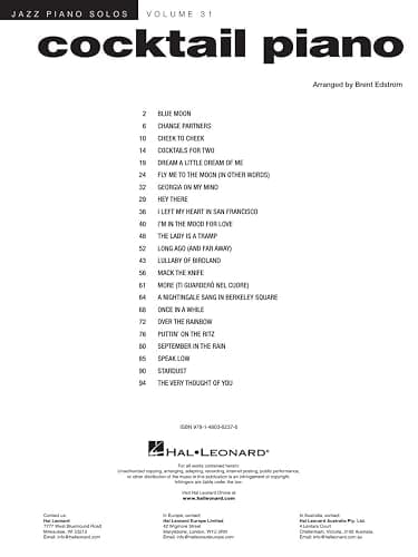 Cocktail Piano - Jazz Piano Solos Vol. 31 | 23 Classic Jazz Standards for Solo Piano | Elegant Jazz Sheet Music for Intermediate and Advanced Players | Perfect for Lounge, Lessons, and Performances thumbnail 3