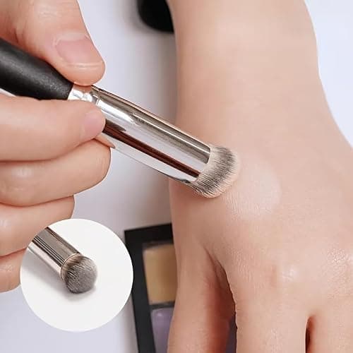 1Pc Concealer Brush for Under Eye Face Sun Spots Acne Blemishes Professional Makeup Brush for Liquid Cream Concealing Contouring Setting and Blending - Image 1