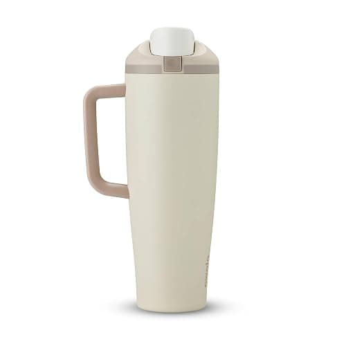 Owala FreeSip Tumbler - Stainless Steel - 40-oz. - Tan (Lightly Toasted) - Image 1