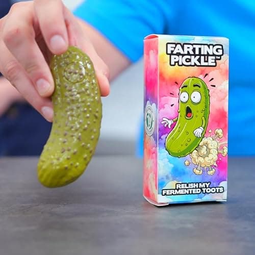 DR DINGUS Farting Pickle Toy - +100 Unique Farts - Hilarious Laughs - Novelty Gag Gift for Friends Family Coworkers Office Students Classroom thumbnail 9
