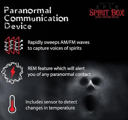 Sam and Colby XPLR Spirit Box | Paranormal Detection Equipment; Haunted Survival; Ghost Hunter Scanner; EMF and EVP Detector; Comprehensive Tool for Spirit Communication thumbnail 2