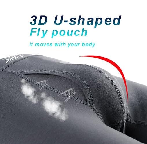 ROSTITCH Men's Boxer Briefs, Soft and Breathable Upgrade cotton men‘s underwear with Fly, Super elasticity mens underwear thumbnail 4