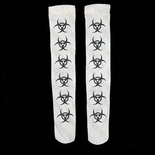 Women Cute Gothic Retro Printed Long Socks Harajuku Slim Fit Knee Y2K Socks Kawaii Sockings emo streetwear thumbnail 3