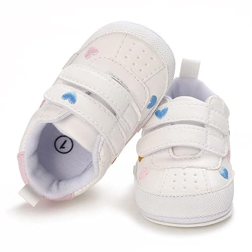 Clowora Baby Boys Girls Shoes Non-Slip Rubber Sole Sneakers Infant First Walking Toddler Crib Shoes Newborn Loafers Flats. thumbnail 2