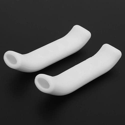 Kodrily Bike Brake Grips, 1 Pair Silicone Brake Lever Grip, Bicycle Brake Lever Protector Cover, Anti Slip Brake Handle Sleeve Covers for Road Mountain Bikes Cycling, White thumbnail 9