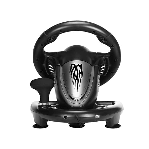 PXN PC Racing Wheel, V3II 180 Degree Universal Usb Car Sim Race Steering Wheel with Pedals for PS3, PS4, Xbox One, Xbox Series X/S, Switch (Black) thumbnail 2