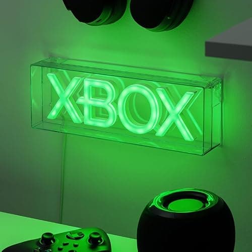 Paladone Xbox LED Neon Light, Free Standing or Wall Mountable Gaming Desk Accessories, Game Room Decor & Gift for Gamers, 11.7" Wide thumbnail 3