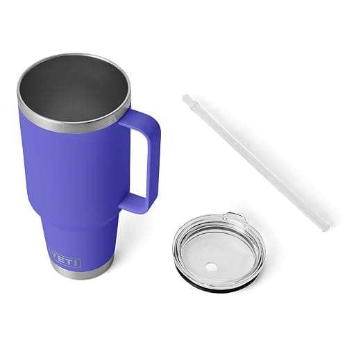 YETI Rambler 42 oz Straw Mug, Vacuum Insulated, Stainless Steel, Ultramarine Violet - 42oz - Ultramarine Violet thumbnail 5