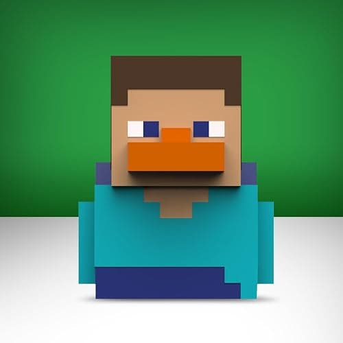 TUBBZ First Edition Steve Collectible Vinyl Rubber Duck Figure - Official Minecraft Merchandise - TV, Movies & Video Games thumbnail 3