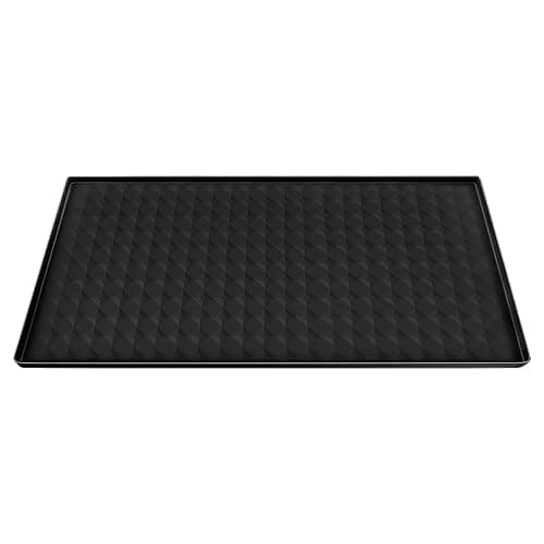 Garolue Washer and Dryer Top Protector Mat,23.6“ x 19.7" Silicone Rubber Mat for Laudry Machine & Dryer,Non Slip Heavy Duty Waterproof Washable Top Cover Pad for Home Kitchen Laundry Room,Black thumbnail 3