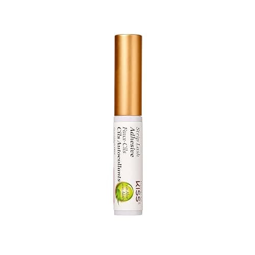 KISS Clear Strip Lash Adhesive With Aloe, Waterproof, Formaldehyde and Latex Free, Odor Free, Cruelty Free, Super Strong Hold Eyelash Glue with Brush Applicator, 0.17 Oz. thumbnail 3